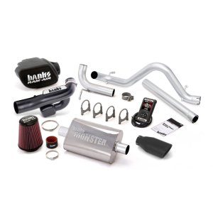 Jeep Wrangler Performance Exhaust - Banks Power - Stinger Black Tip - Black - `12-`14